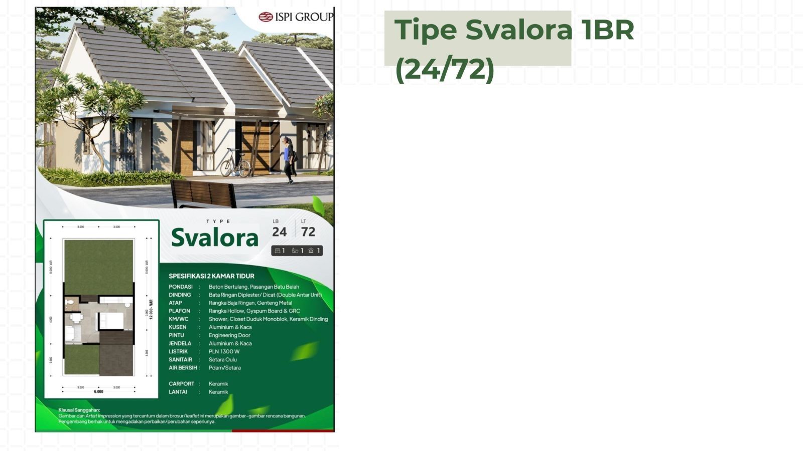 Tipe Svalora - SVA Casa Sawangan (1)